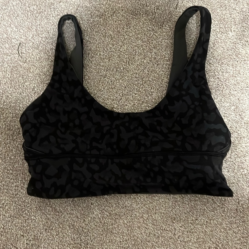 Lululemon Align Bra Reversible Graphite Grey and Formation Camo Coal Rejuvenate